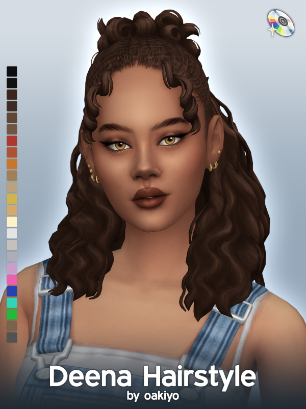 Maxis Match Deena Hairstyle by simsfinds - The Sims 4 Custom Content