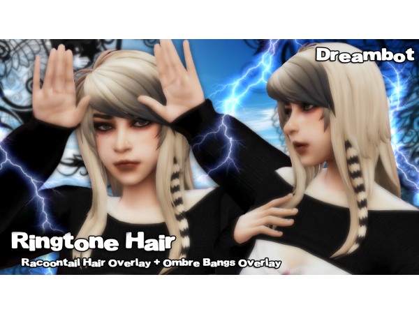 Maxis Match RINGTONE HAIR by clownne - The Sims 4 Custom Content