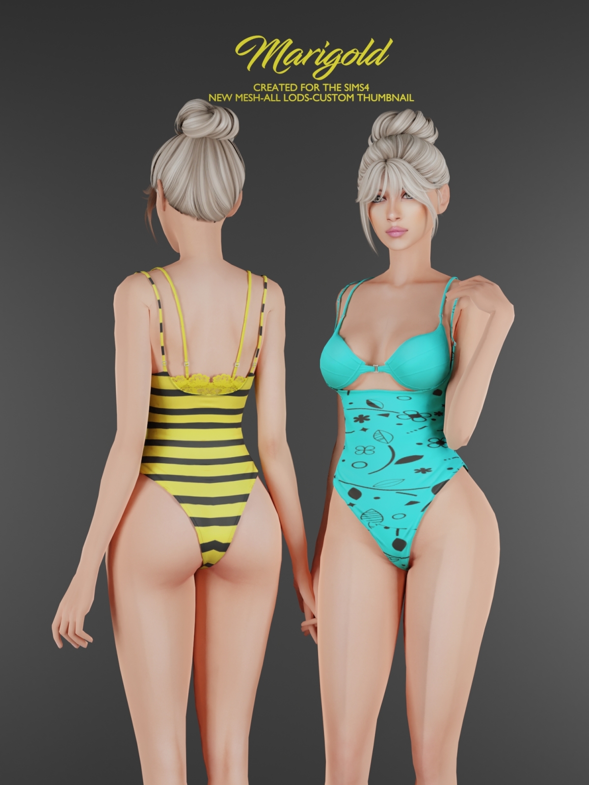 Alpha MARIGOLD TS4_SHAPE BODYSUIT by marigoldsims - The Sims 4 Custom Content