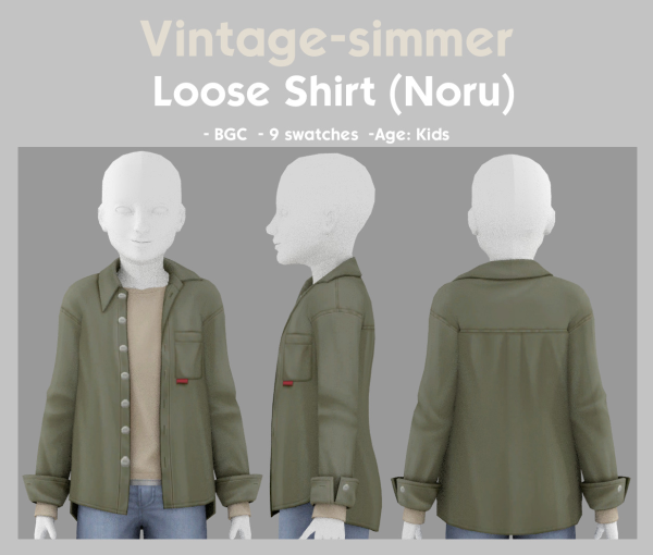 Maxis Match Loose Shirt simmer by simsfinds - The Sims 4 Custom Content