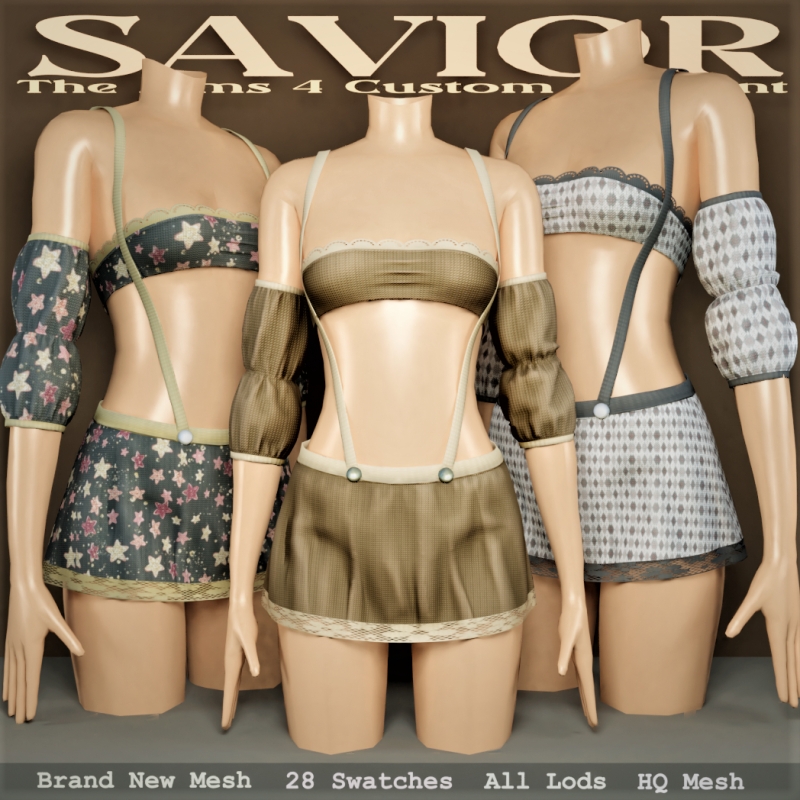 Alpha Svr_Melani Siregar Oufit by saviorts4 - The Sims 4 Custom Content