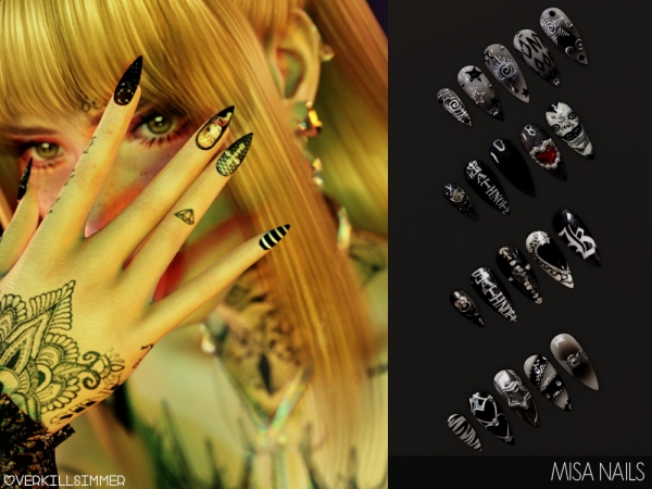 Alpha Misa nails - The Sims 4 Custom Content