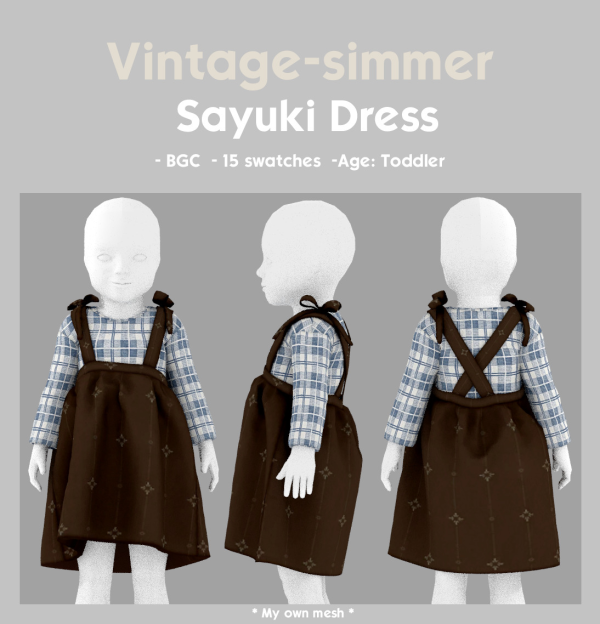 Alpha Sayuki Dress simmer by simsfinds - The Sims 4 Custom Content