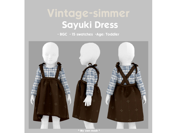 Alpha Sayuki Dress simmer by vintage - The Sims 4 Custom Content