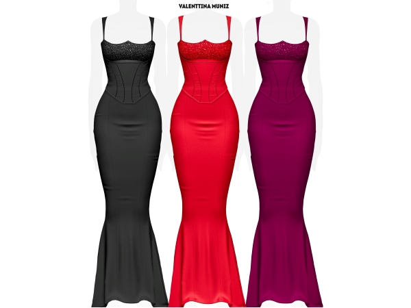 Alpha Hadid Dress exclusive content - The Sims 4 Custom Content