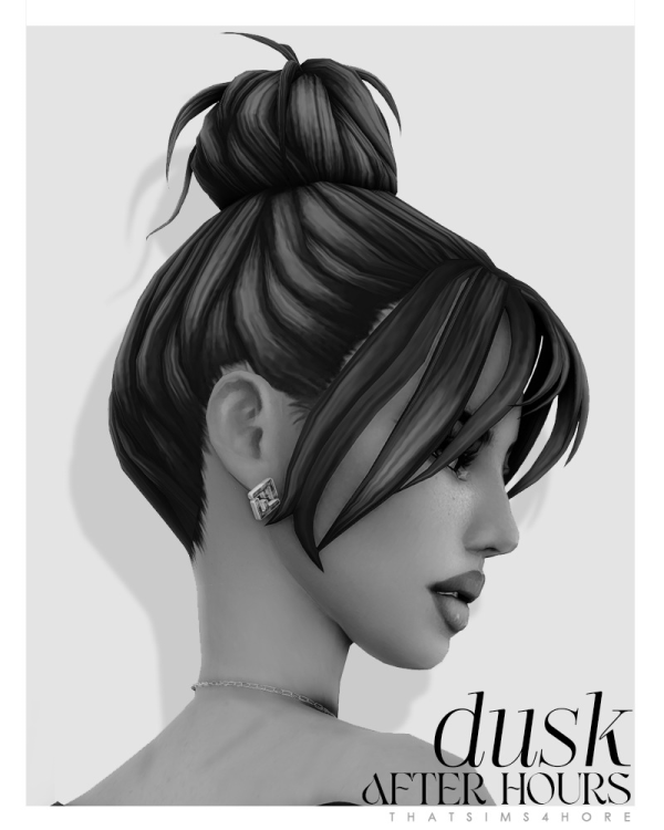 Maxis Match dusk after hours hairstyle by simsfinds - The Sims 4 Custom Content