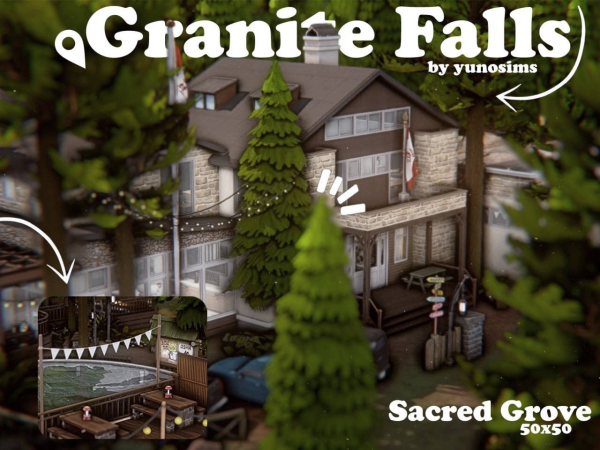 Maxis Match natural spa Secret Grove by yun0sims - The Sims 4 Custom Content