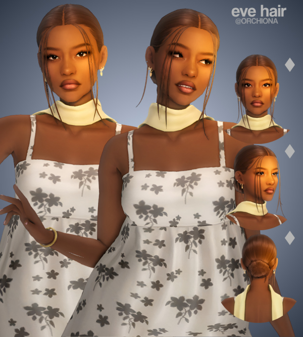 Maxis Match eve hair by simsfinds - The Sims 4 Custom Content
