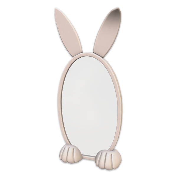 Maxis Match Comiko Kids Bunny Bedroom Mirror by comiko - The Sims 4 Custom Content