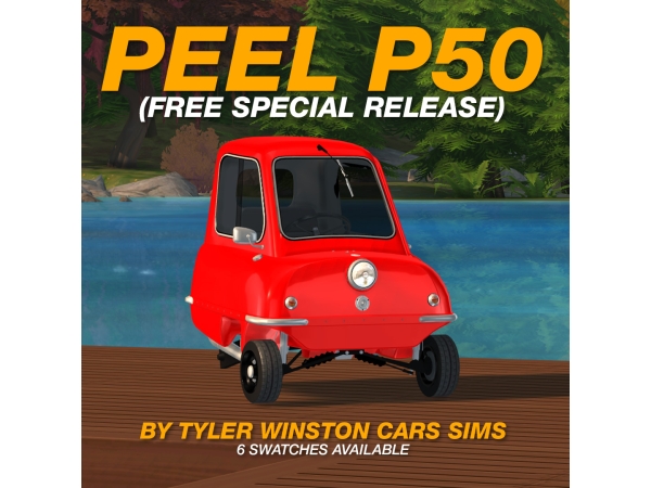 Alpha Tyler Winston Cars 1962 Peel P50 - The Sims 4 Custom Content