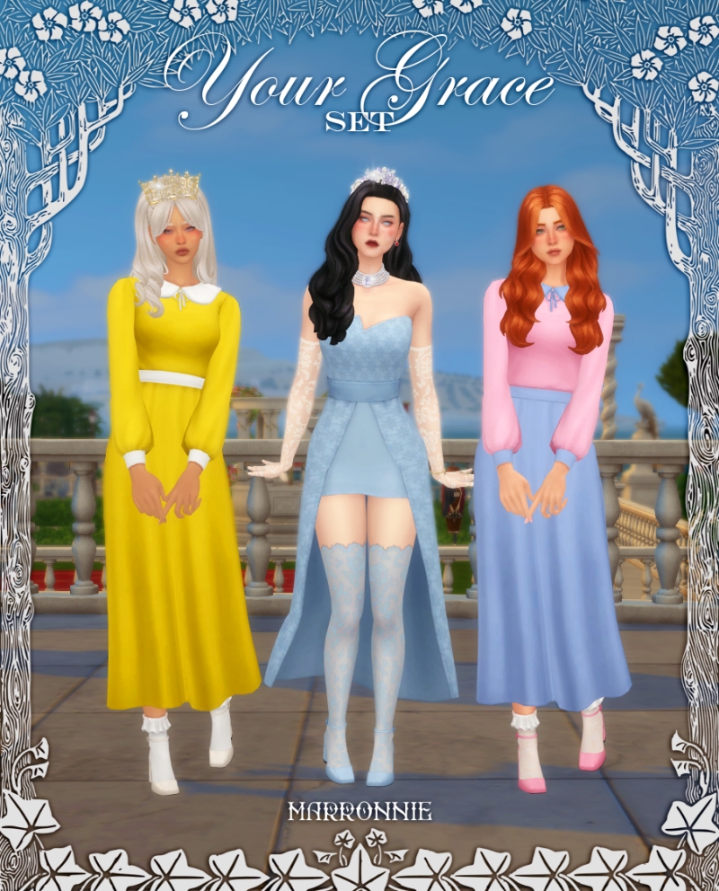Maxis Match Your Grace Set by marronnie - The Sims 4 Custom Content