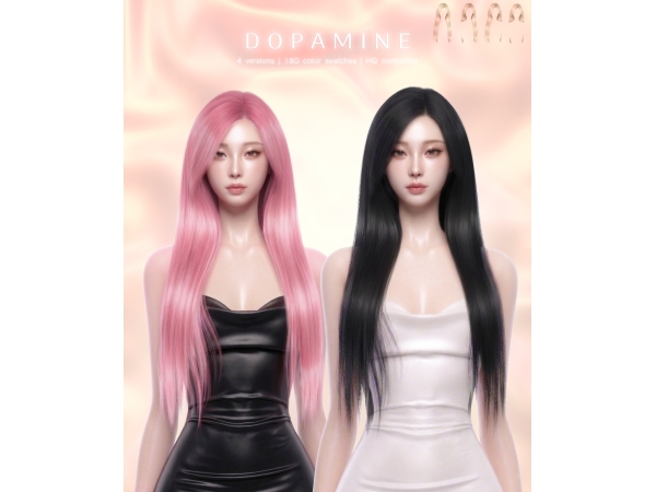Alpha Dopamine Hairstyle - The Sims 4 Custom Content