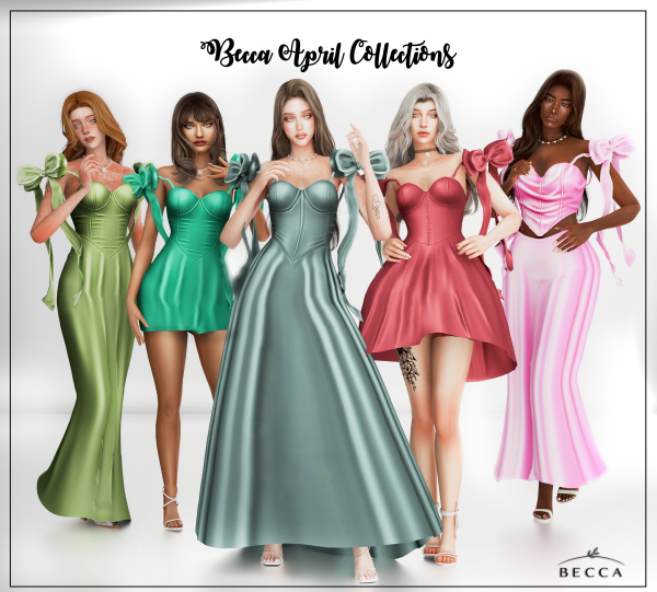 Alpha Becca April Collections by beccaxcouquetts - The Sims 4 Custom Content