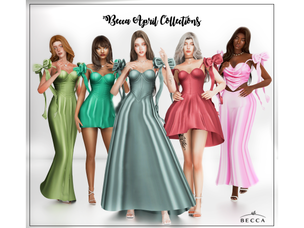 Alpha Becca April Collections - The Sims 4 Custom Content