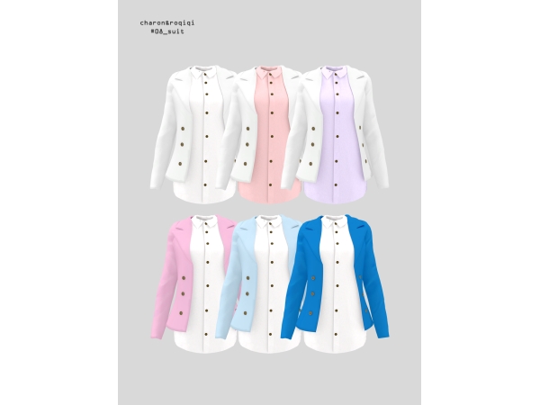 Mix [charonroqiqi]08_suit - The Sims 4 Custom Content