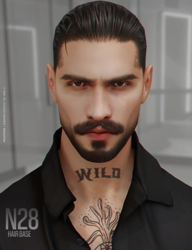 Alpha HAIR BASE N28 (FREE) by volkstonesims - The Sims 4 Custom Content