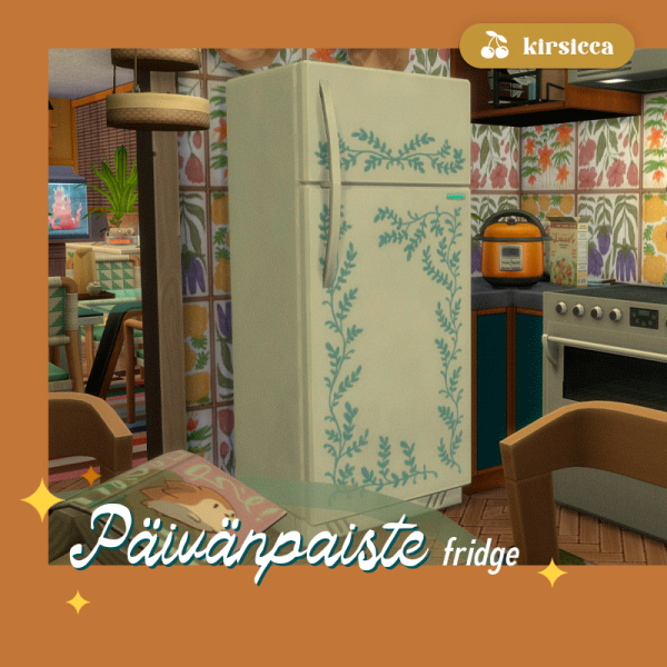 Maxis Match päivänpaiste fridge by simsfinds - The Sims 4 Custom Content