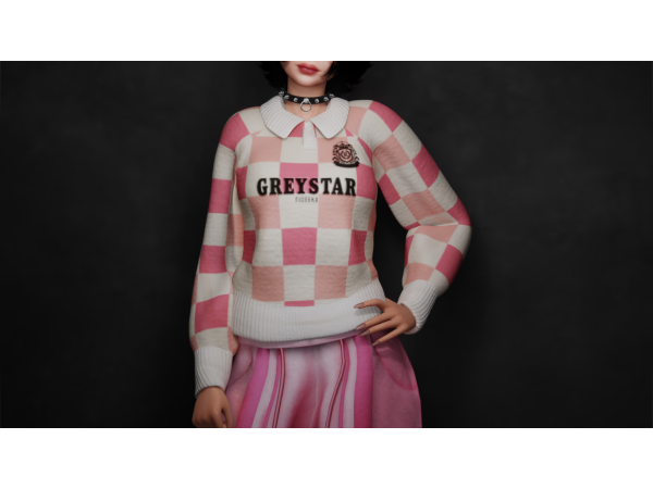 Alpha ATTENTION SWEATER by Cuupid Corp - The Sims 4 Custom Content