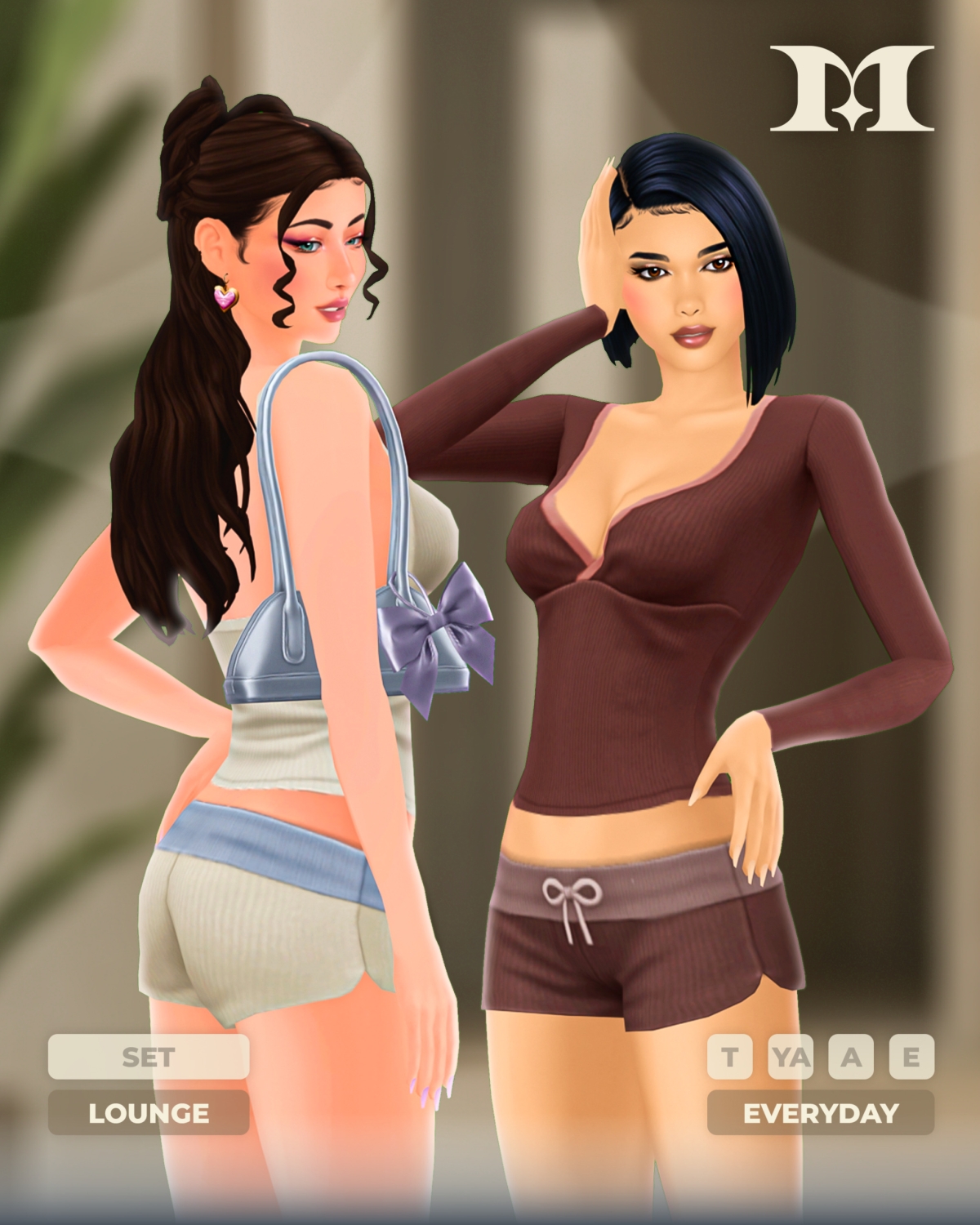 Maxis Match Ribbed Loungewear by simsfinds - The Sims 4 Custom Content