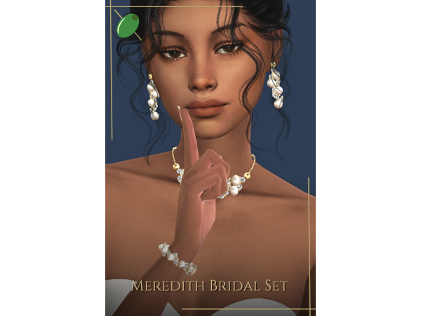 Alpha Meredith Bridal Set - The Sims 4 Custom Content
