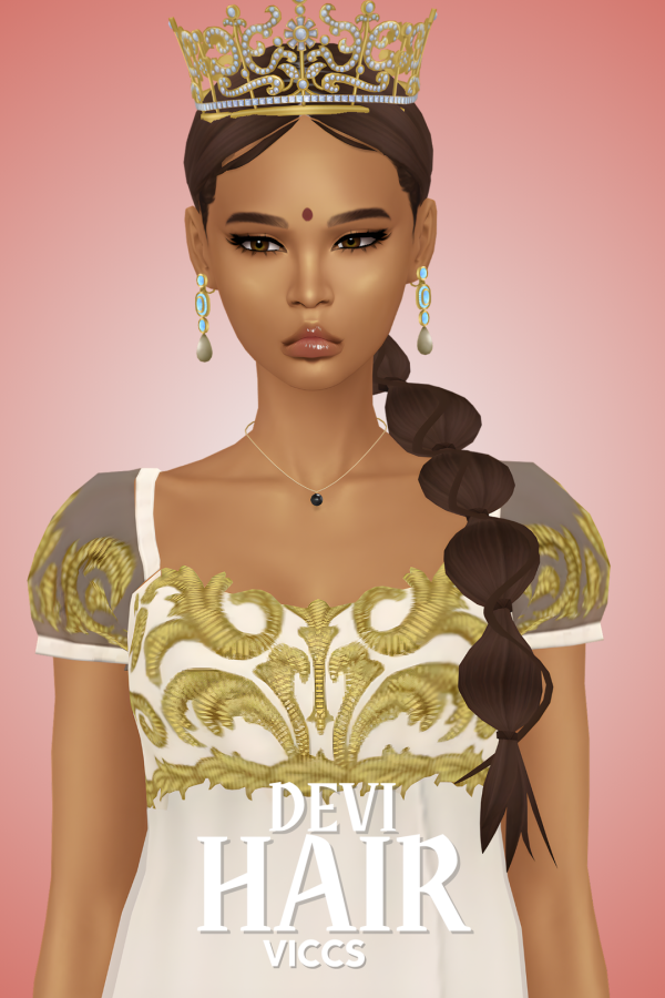 Maxis Match VICCS_DEVI HAIR (TEEN ELDER) by viccs - The Sims 4 Custom Content