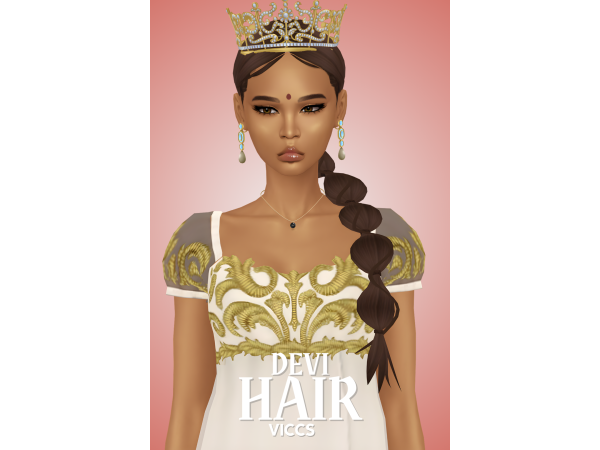 Maxis Match VICCS_DEVI HAIR (TEEN ELDER) - The Sims 4 Custom Content