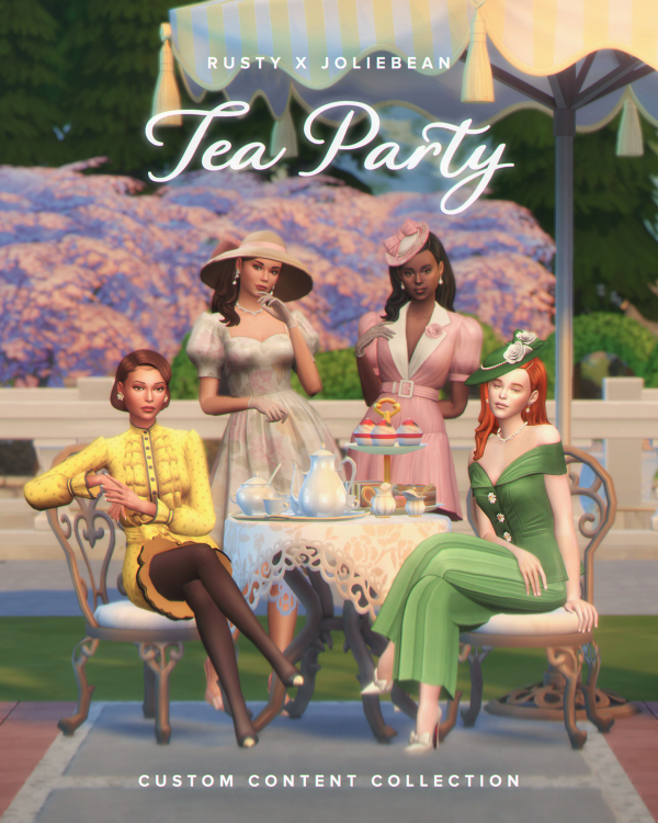 Maxis Match Tea Party Collection by simsfinds - The Sims 4 Custom Content