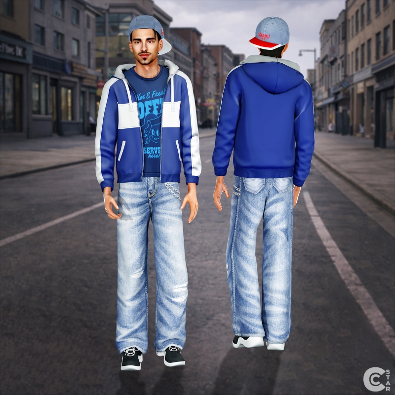 Maxis Match Male Loose Fit Jeans cool_content_star by cool_content_star - The Sims 4 Custom Content