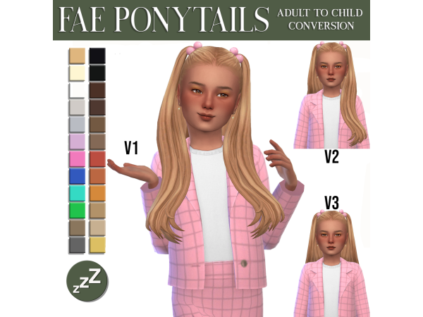 Maxis Match AH00B HAIR CONVERSIONS by sleepyzsims - The Sims 4 Custom Content