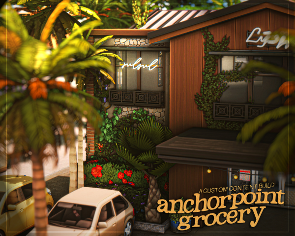 Maxis Match anchorpoint grocery a build by simsfinds - The Sims 4 Custom Content