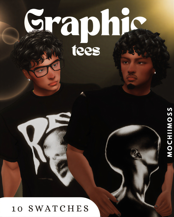 Mix Graphic Tees by simsfinds - The Sims 4 Custom Content