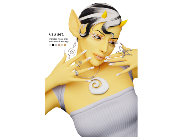 Maxis Match uzu set by nsves - The Sims 4 Custom Content