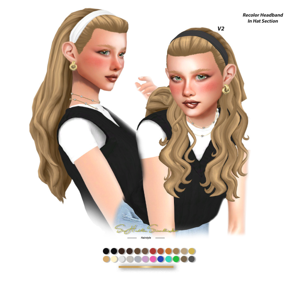 Maxis Match Mykelti Hairstyle by simsfinds - The Sims 4 Custom Content