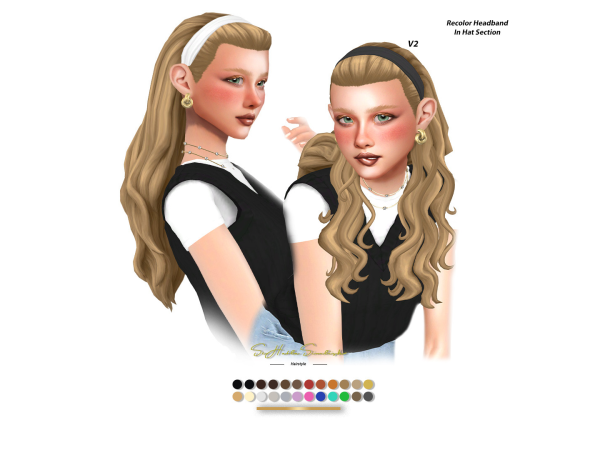 Maxis Match Mykelti Hairstyle by sehablasimlish - The Sims 4 Custom Content