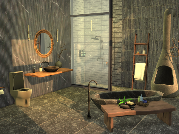 Alpha Valhalla Bathroom Set - The Sims 4 Custom Content