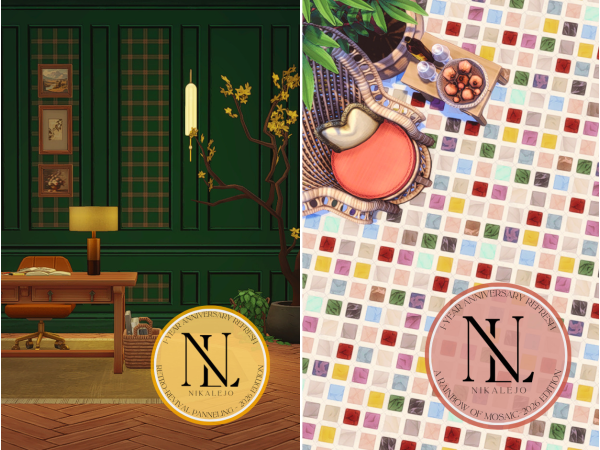 Maxis Match One Year Anniversary Refreshes by nikalejo - The Sims 4 Custom Content