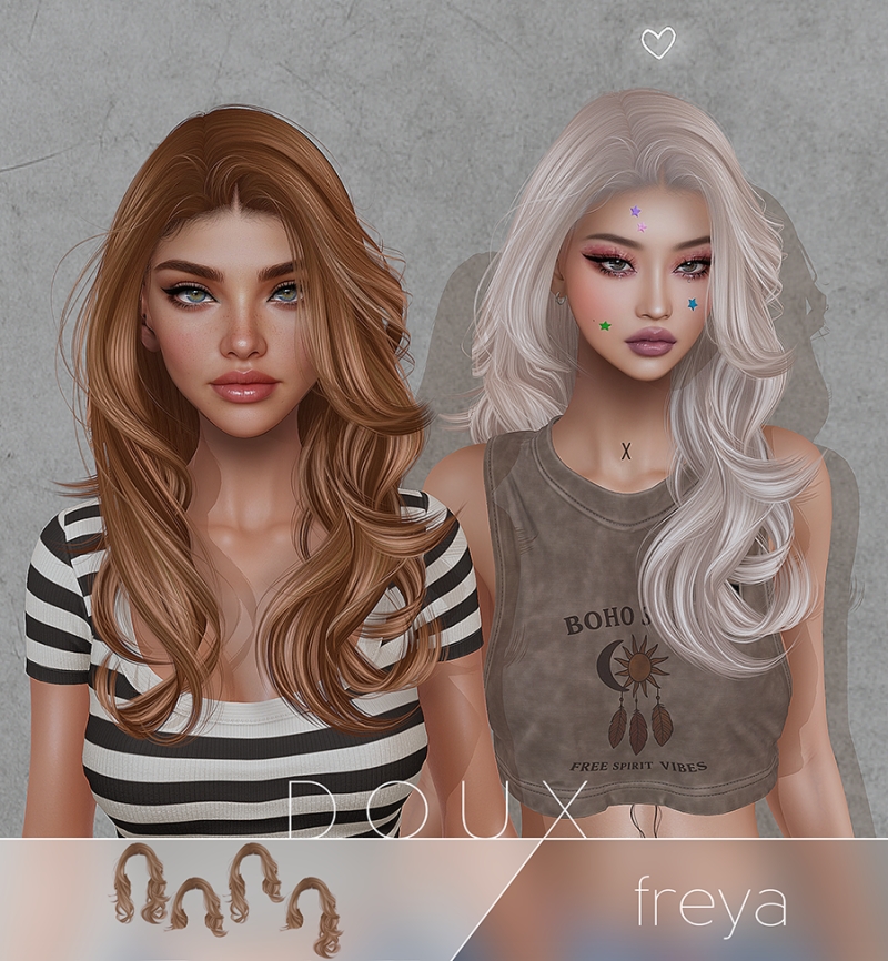 Alpha DOUX Freya by douxhair - The Sims 4 Custom Content