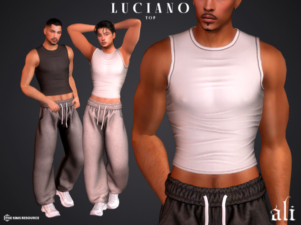 Mix LUCIANO top by ali1 - The Sims 4 Custom Content