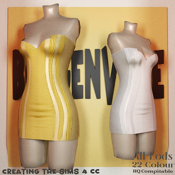 Alpha Boe_Bernadya Lubis Dress by boegenville - The Sims 4 Custom Content