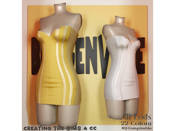 Alpha Boe_Bernadya Lubis Dress - The Sims 4 Custom Content