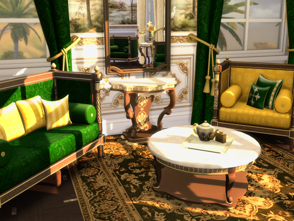 Alpha Royal Parlour Set - The Sims 4 Custom Content