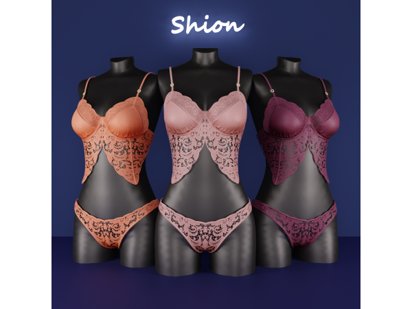 Alpha Shion Faelynn Seraphina Lace Set - The Sims 4 Custom Content