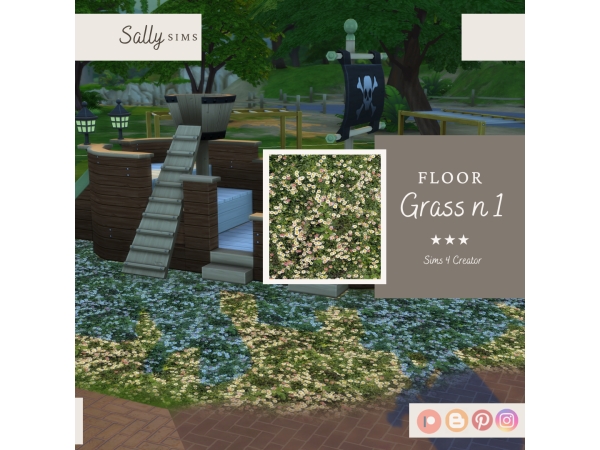 Alpha Floor GRASS N1 - The Sims 4 Custom Content