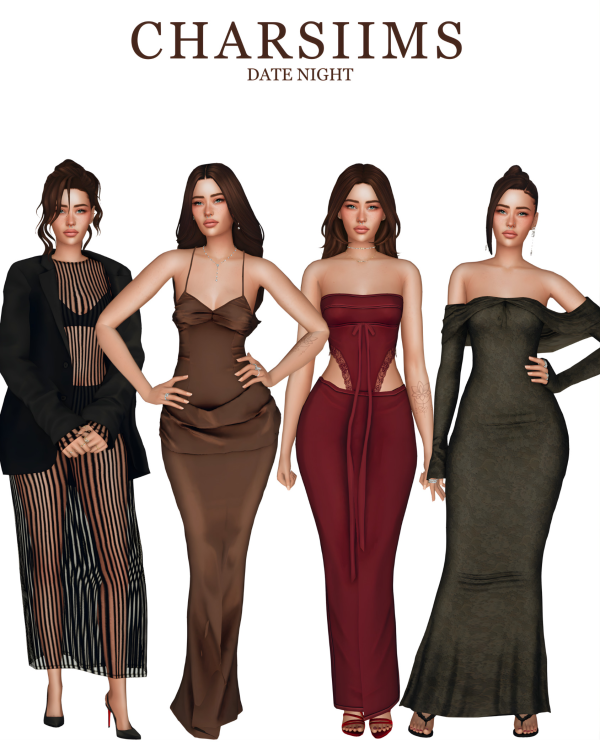 Alpha Date Night Lookbook by simsfinds - The Sims 4 Custom Content