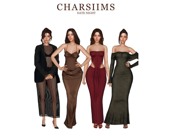 Alpha Date Night Lookbook by charsiims - The Sims 4 Custom Content
