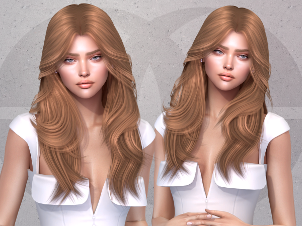 Alpha Rose Hairstyle by Darknightt - The Sims 4 Custom Content