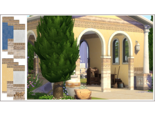 Alpha Minos Classical Walls by philo - The Sims 4 Custom Content