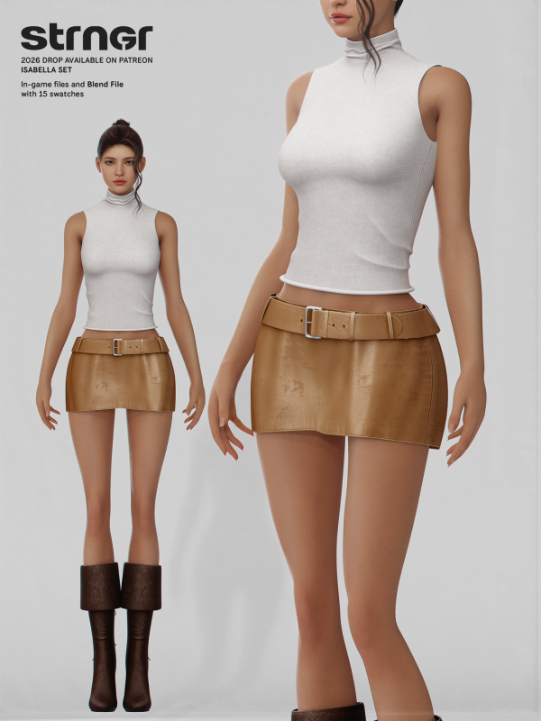 Alpha Isabella Set by stranger - The Sims 4 Custom Content