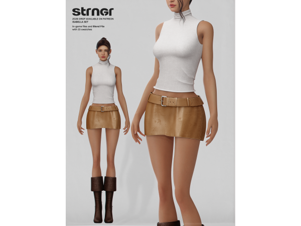 Alpha Isabella Set - The Sims 4 Custom Content