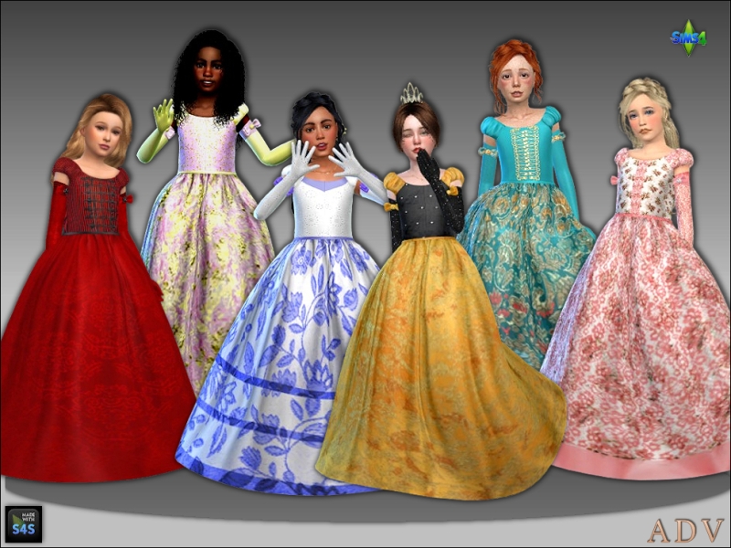 Maxis Match Festive outfits for girls by artedellavita_mabra - The Sims 4 Custom Content